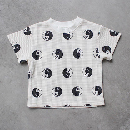 【FAIR対象】 WAFFLE PRINT HALF SLEEVE TEE