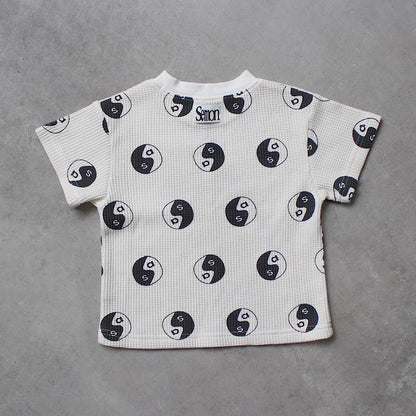 【FAIR対象】 WAFFLE PRINT HALF SLEEVE TEE