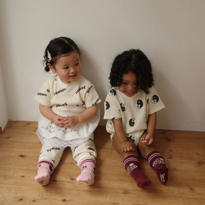【FAIR対象】 WAFFLE PRINT HALF SLEEVE TEE