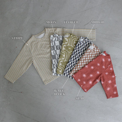 Patterned long sleeve shirt