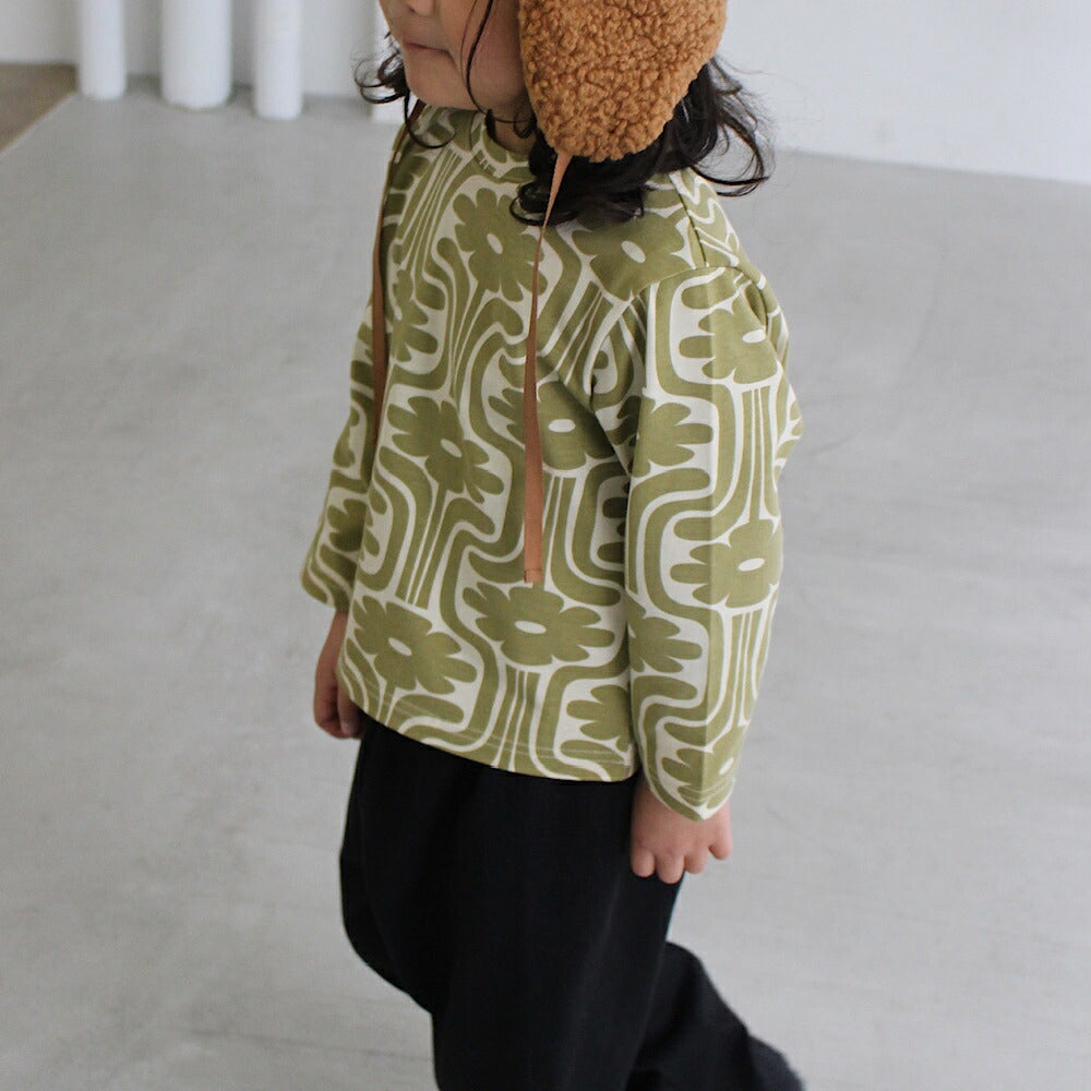Patterned long sleeve shirt