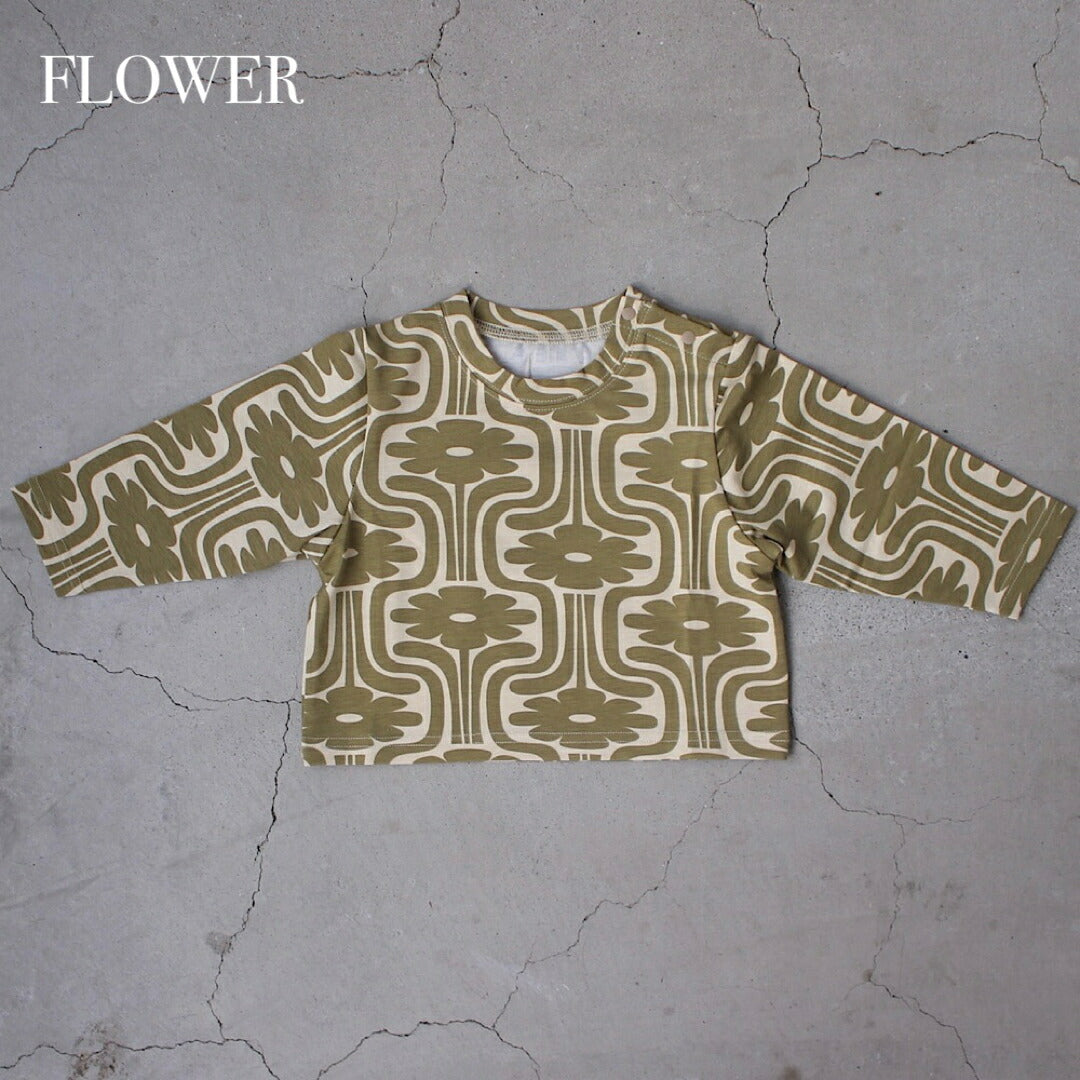Patterned long sleeve shirt
