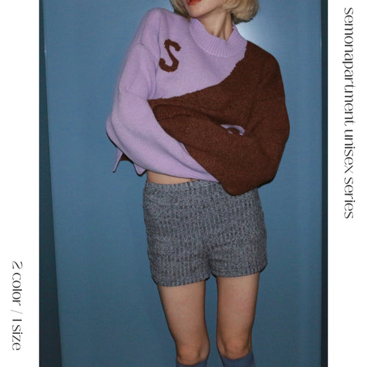 【 unisex series 】SA 2TONE KNIT 【ご注文から2週間以内でお届け】