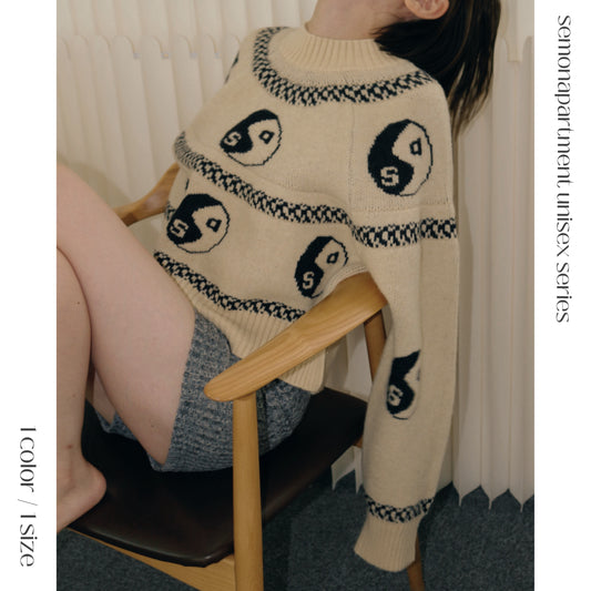 【 unisex series 】YANG YANG KNIT 【ご注文から2週間以内でお届け】