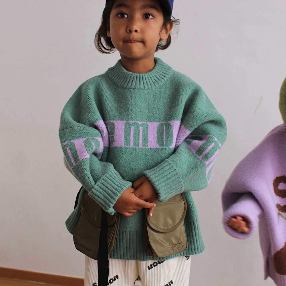 【ご注文から2週間以内でお届け】SEMON LOGO KNIT