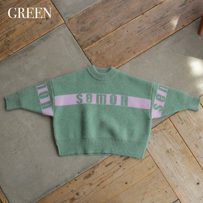 【ご注文から2週間以内でお届け】SEMON LOGO KNIT