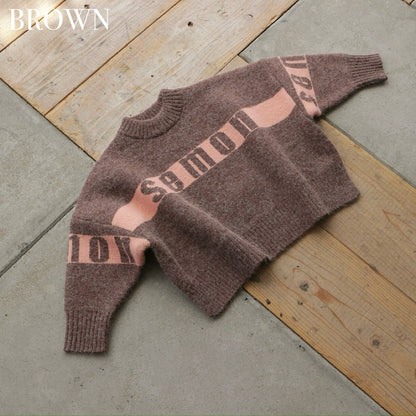 【ご注文から2週間以内でお届け】SEMON LOGO KNIT