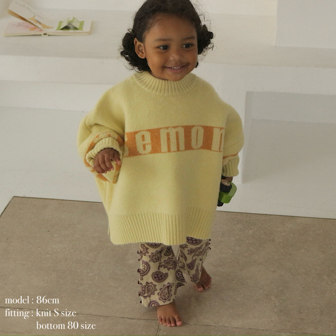 【ご注文から2週間以内でお届け】SEMON LOGO KNIT
