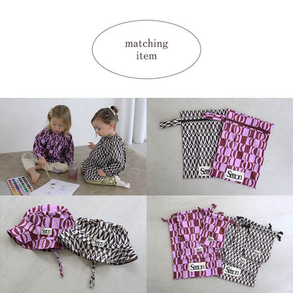 3set pattern drawstring bags