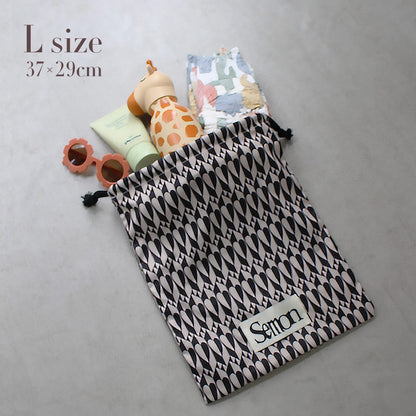 3set pattern drawstring bags