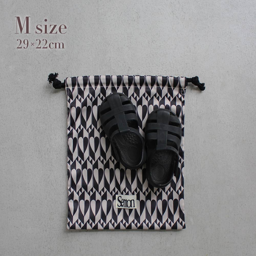 3SET PATTERN DRAWSTRING BAGS